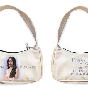 Praying God Favorite Olivia Rodrigo Forever Cream Shoulder Bag